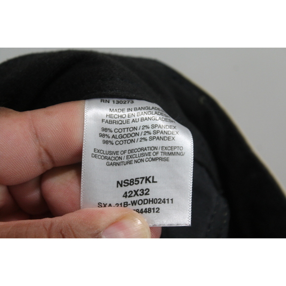 Wrangler Men Brown Pants Rugged Canvas All Terrian Size 42X32 - Picture 7 of 14